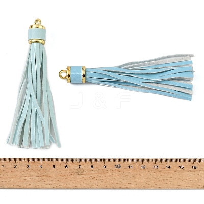 PU Leather Tassel Pendant Decorations FIND-K027-01G-1