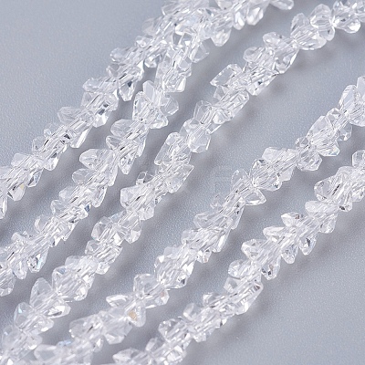 Transparent Glass Beads Strands EGLA-J145-4mm-NB01-1