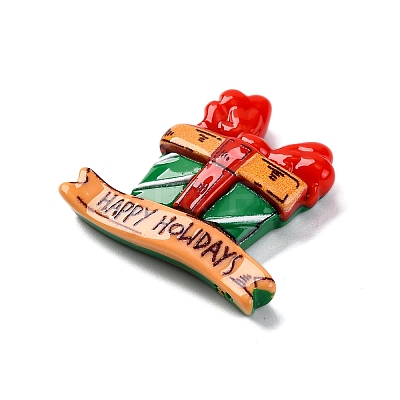 Christmas Series Opaque Resin Cabochons RESI-Q010-02E-1