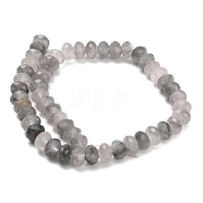 Natural Cloudy Quartz Beads Strands G-C259-A16-8x12mm-1