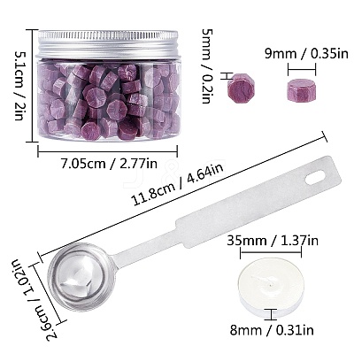 Sealing Wax Particles Kits for Retro Seal Stamp DIY-CP0003-50Q-1