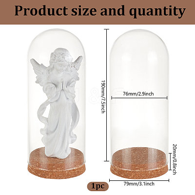 Glass Dome Cover AJEW-WH0314-446B-1