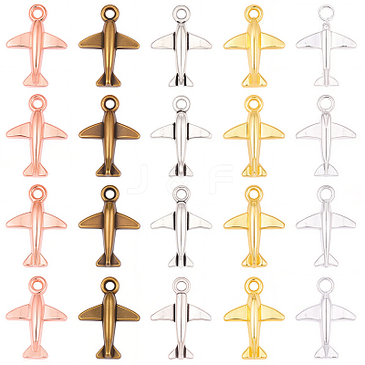 100Pcs 5 Colors Tibetan Style Alloy Pendants TIBEP-SC0003-57-1