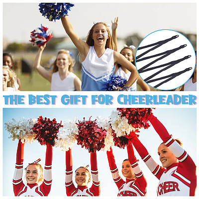 4Pcs Polyester Pom Pom Holder Straps for Cheerleading Accessories AJEW-CN0003-10-1