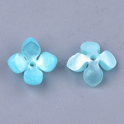 Cellulose Acetate(Resin) Bead Caps X-KK-S161-02D-1