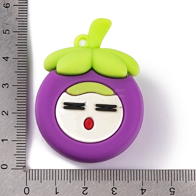 Fruit PVC Plastic Pendants KY-S172-08E-1