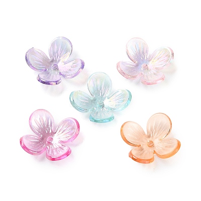 Transparent Acrylic Beads Caps X-SACR-A006-11-1