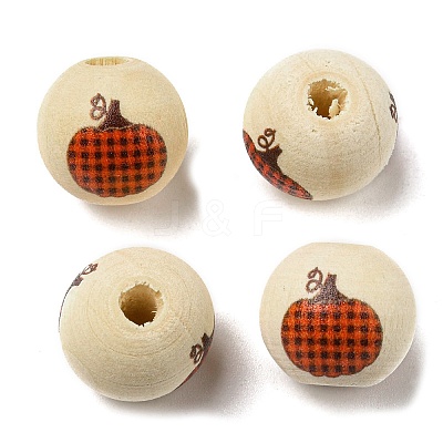 Autumn Wood European Beads WOOD-H105-04F-01-1
