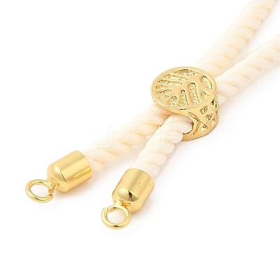 Twisted Nylon Cord Silder Bracelets DIY-B066-03G-20-1