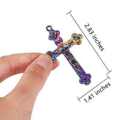8Pcs 4 Styles Alloy Big Pendants FIND-SZ0001-45-1