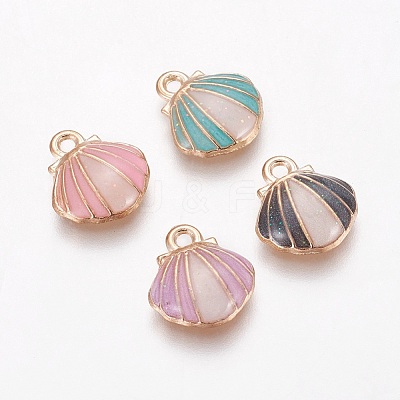 Alloy Enamel Charms X-PALLOY-F224-05G-1