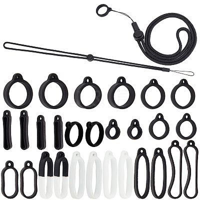 DIY Electronic Stylus & Lighter Silicone Holder Neck Lanyard Making Kit FIND-CP0002-39-1