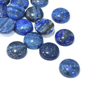 Dyed Natural Lapis Lazuli Gemstone Dome/Half Round Cabochons G-J330-06-25mm-1