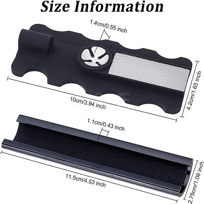 2Pcs 2 Style Billiard Cue Tip Trimmers AJEW-OC0003-07-1
