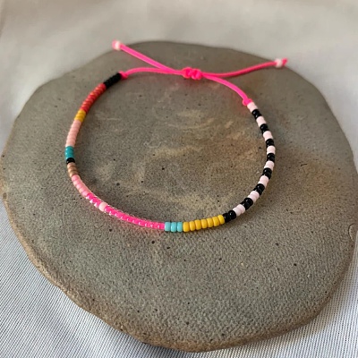 Bohemian Adjustable Glass Seed Beaded Bracelets for Women YP9037-2-1