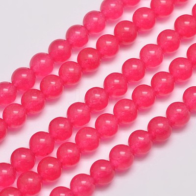 Natural & Dyed Malaysia Jade Bead Strands G-A146-6mm-A14-1