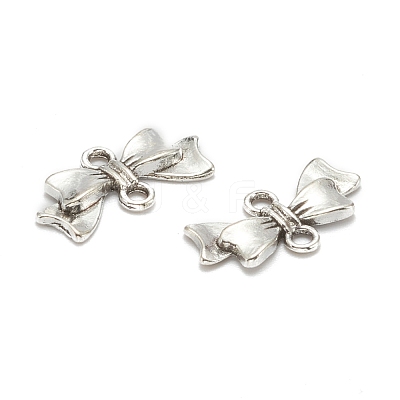 Bowknot Alloy Links connectors X-EA11930Y-NF-1