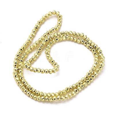 Electroplate Glass Beads Strands EGLA-D030-15A-03-1