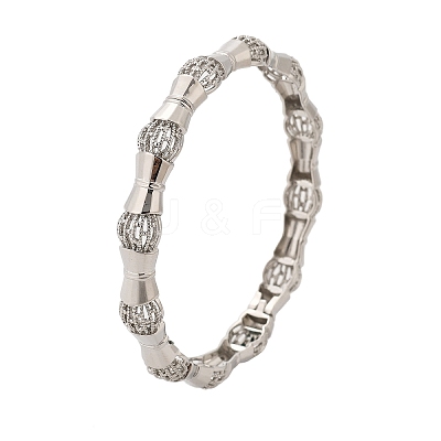 Brass Bangles for Women BJEW-D313-04P-1