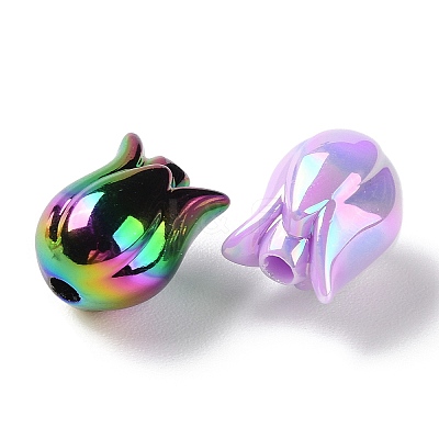 UV Plated Acrylic Beads X-SACR-G034-07-1