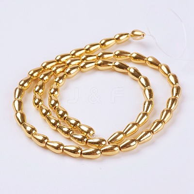 Electroplate Non-magnetic Synthetic Hematite Beads Strands G-K250-02C-G-1