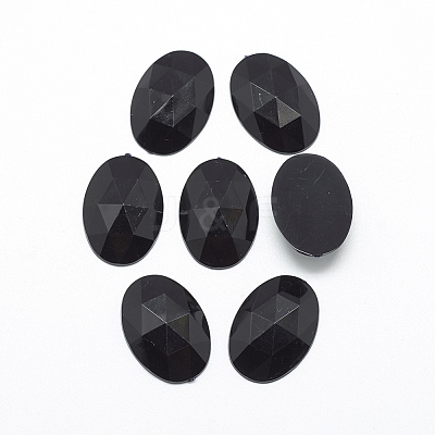 Acrylic Rhinestone Flat Back Cabochons LS-GACR-Q011-30x40-01-1