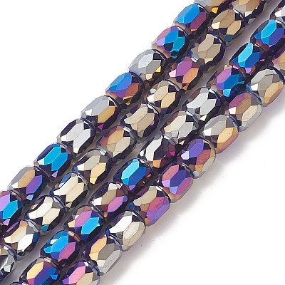 AB Color Plated Glass Beads GLAA-F108-12B-03-1