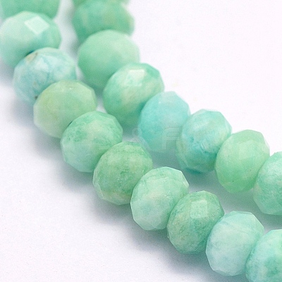 Natural Amazonite Beads Strands G-F509-50-3x5mm-1