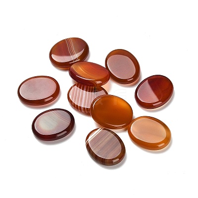 Natural Red Agate(Dyed & Heated) Cabochons G-C166-02E-1