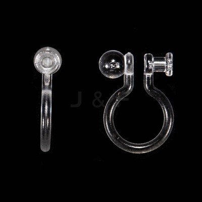Plastic Clip-on Earring Findings KY-P007-H01-1