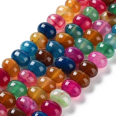 Natural Agate Beads Strands G-G021-03B-10-1