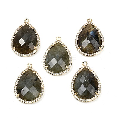 Natural Mixed Stone Faceted Pendants G-I382-05G-1