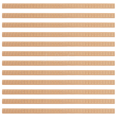 Rectangle Pattern Beech Wood Ceiling Molding AJEW-WH0481-43-1