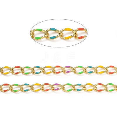 Brass Curb Chains CHC-L039-46B-G-1