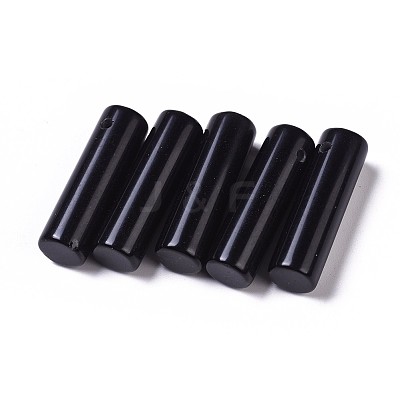 Natural Black Obsidian Pendants G-K297-A05-1