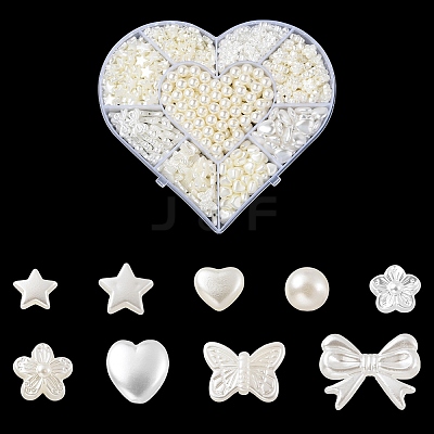 ABS Plastic Imitation Pearl Beads OACR-YW0001-50-1