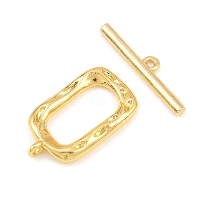 Brass Toggle Clasps KK-G548-41G-03-1