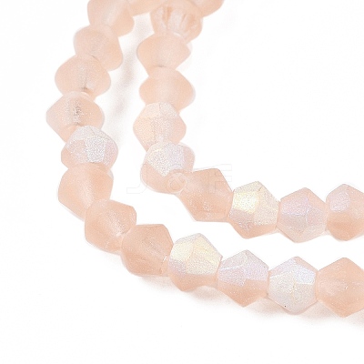 Imitate Austrian Crystal Bicone Frosted Glass Beads Strands LS-EGLA-A039-T3mm-MB12-1