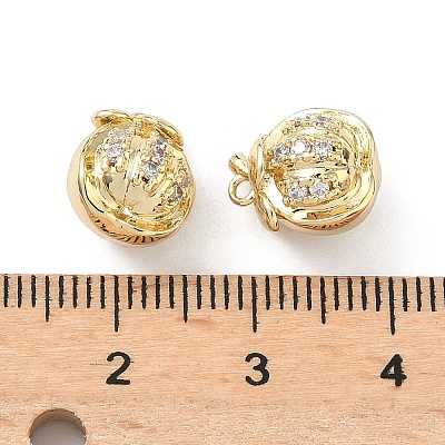 Brass Micro Pave Cubic Zirconia Pendants LS-KK-L260-22G-1