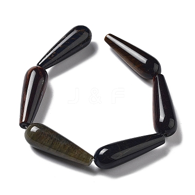 Natural 3-Color Tiger Eye Beads Strands G-P528-H11-01-1