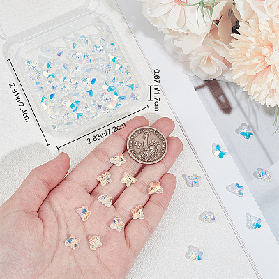 80Pcs Electroplate Glass Charms EGLA-BBC0001-05A-1