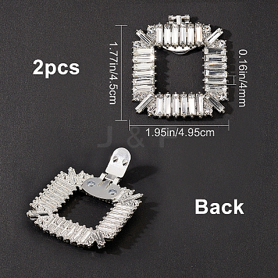 2Pcs Alloy Shoe Shoe Clips FIND-GF0002-81-1
