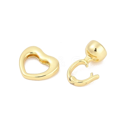 Brass Fold Over Clasps KK-M311-12G-1
