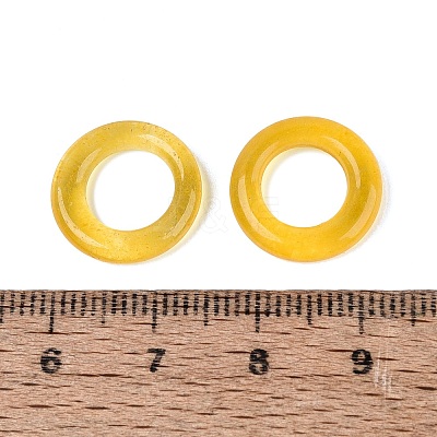 Dyed Natural White Jade Linking Rings G-Q601-43E-1