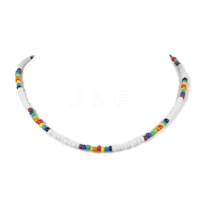 Bohemia Glass Seed Beaded Necklaces NJEW-JN04780-1
