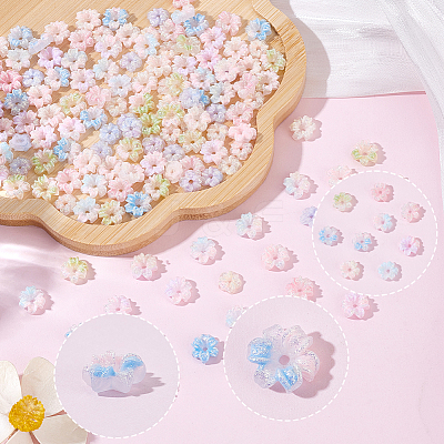 160Pcs 8 Colors Resin Cabochons MRMJ-PA0001-01-1