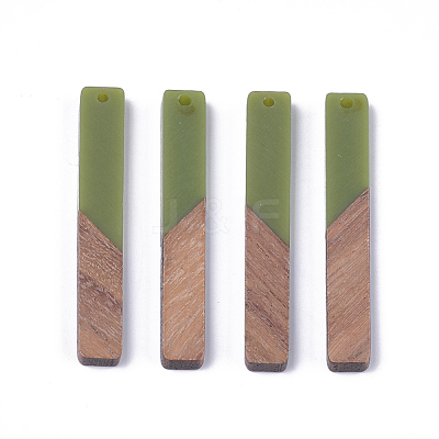 Resin & Walnut Wood Big Pendants X-RESI-S358-39D-1