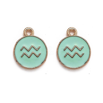 Alloy Enamel Pendants ENAM-S124-01A-15J-1