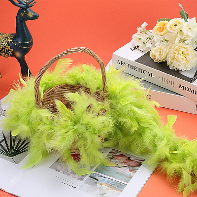Turkey Feather Fluff Boa for Dancing DIY-WH0568-10E-1