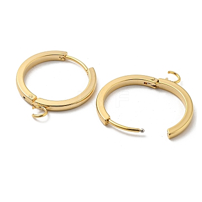 201 Stainless Steel Huggie Hoop Earrings Findings STAS-A167-01H-G-1